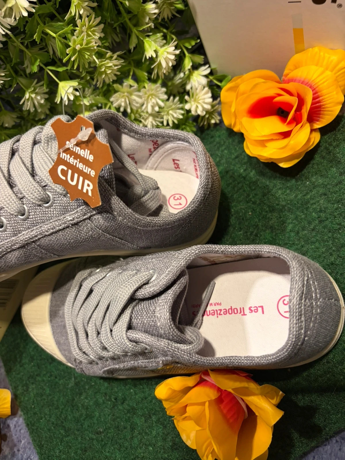 Zapatillas Les Tropéziennes - modelo Floride - gris con lentejuelas Talla 31 – photo 4